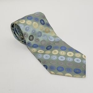 Elegant Dot Tie in Blue and Gold